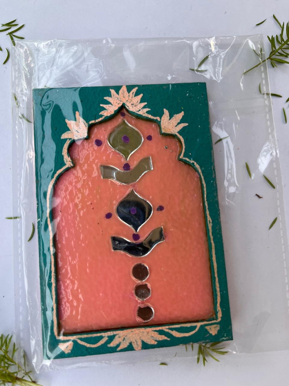 Traditional Handmade Wooden T-Light Holder Plaque